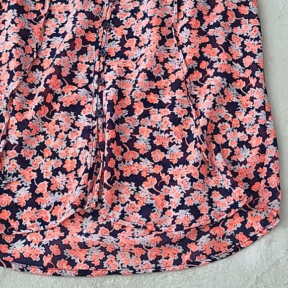 Gap Women's Small Cap Flutter Sleeve Floral Mutlicolor Romantic Girlhoodcore - Picture 3 of 16